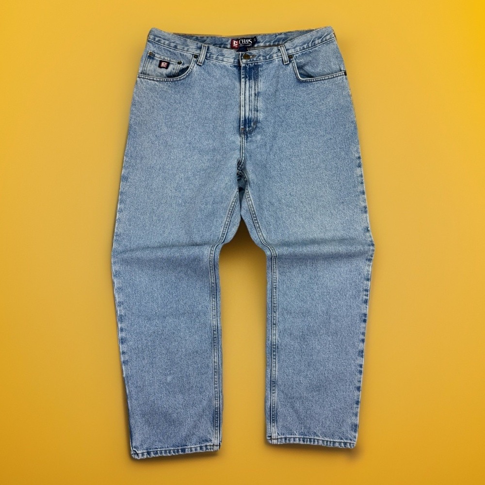 Vintage Chaps Ralph Lauren Mens 38x30 (Fits 36x30) Jeans Loose Y2K Baggy 90s